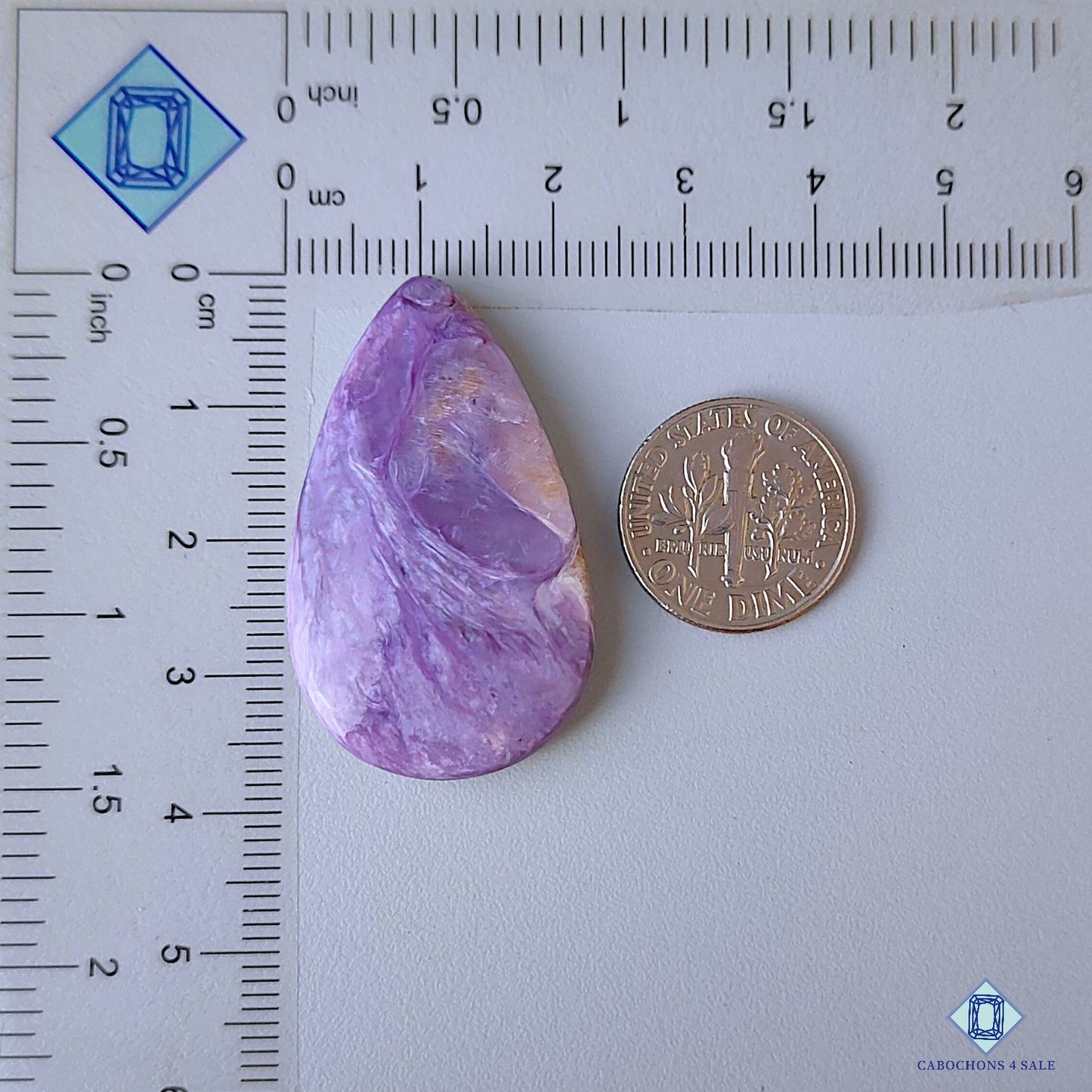 Charoite with Quartz
