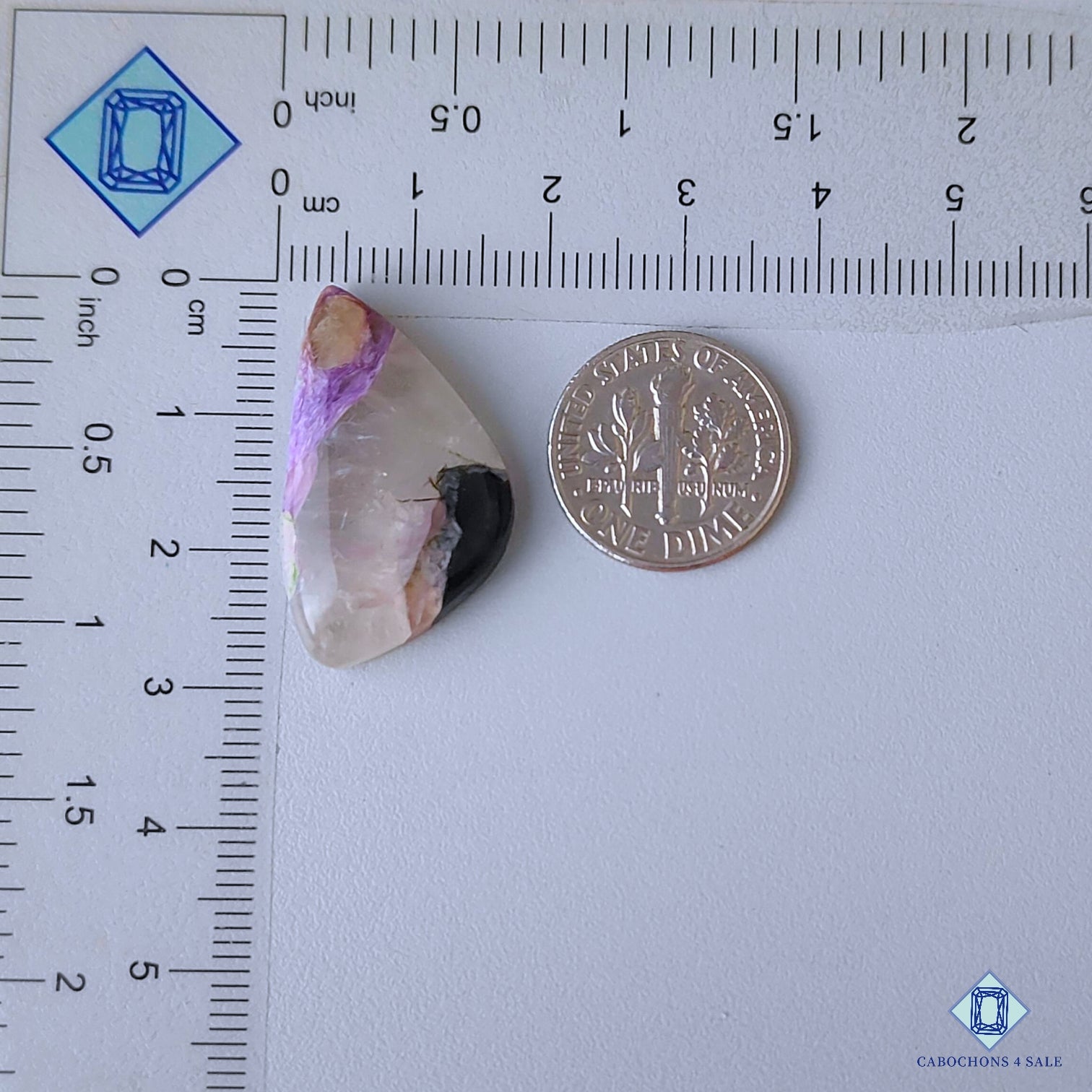 Charoite with Quartz