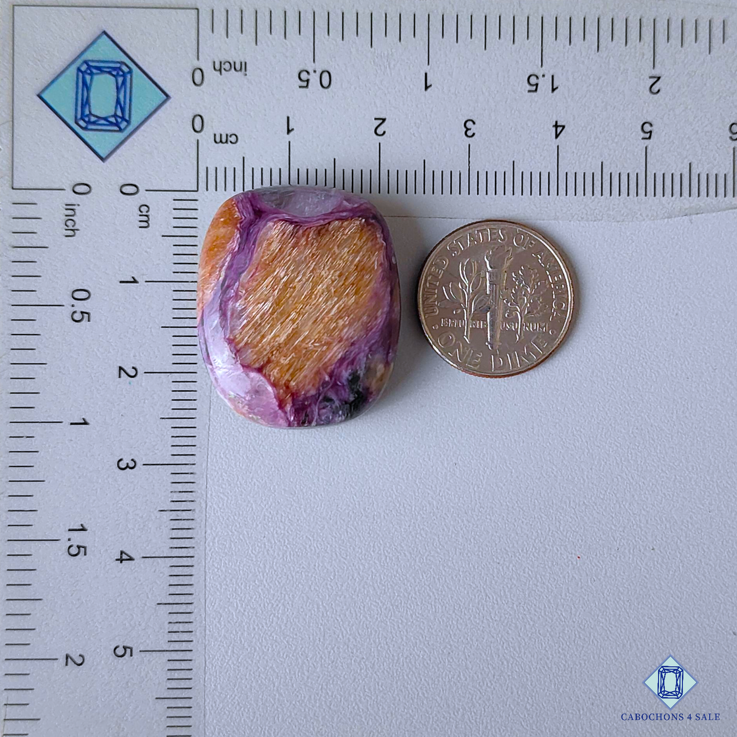 Charoite with Quartz