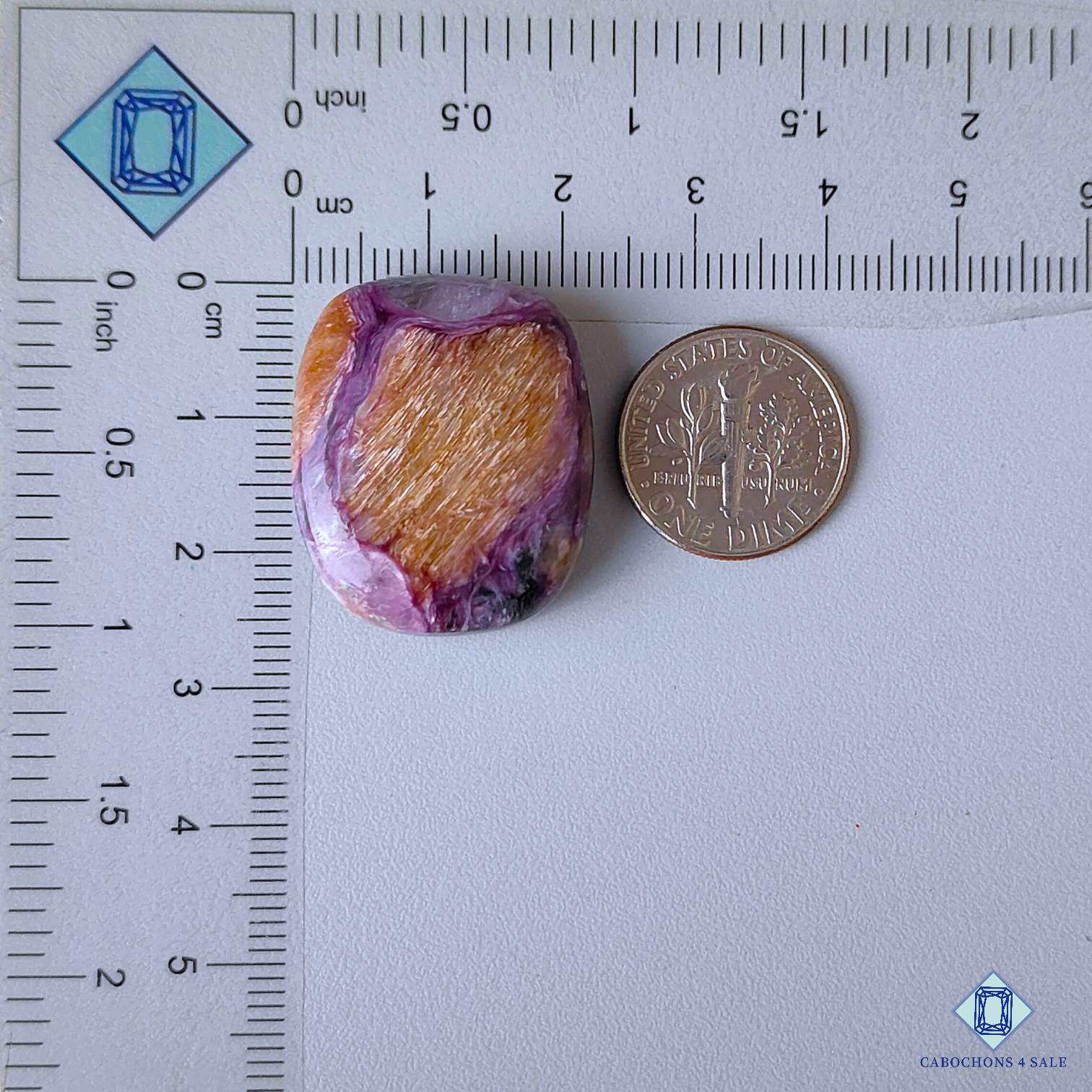 Charoite with Quartz