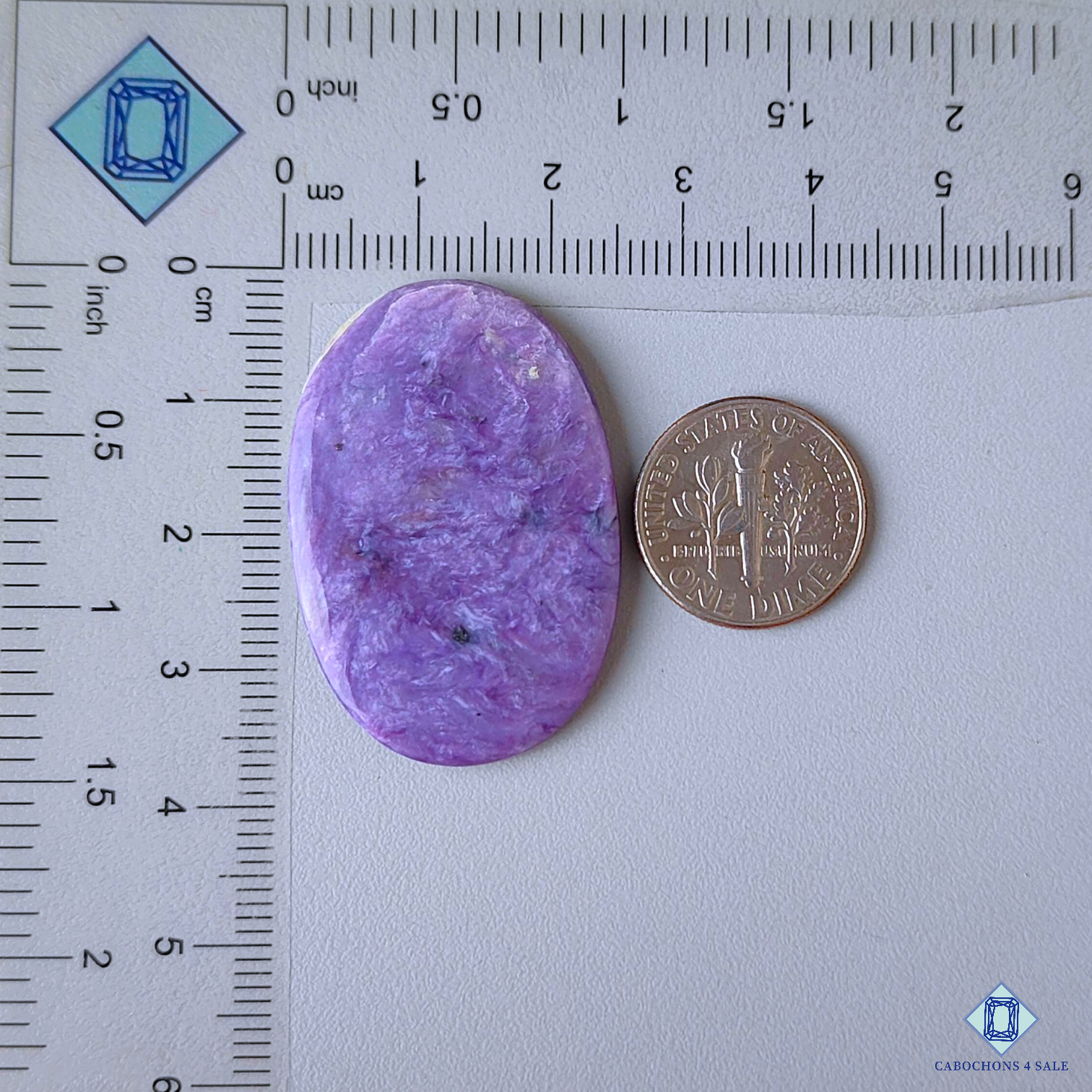 Charoite with Quartz