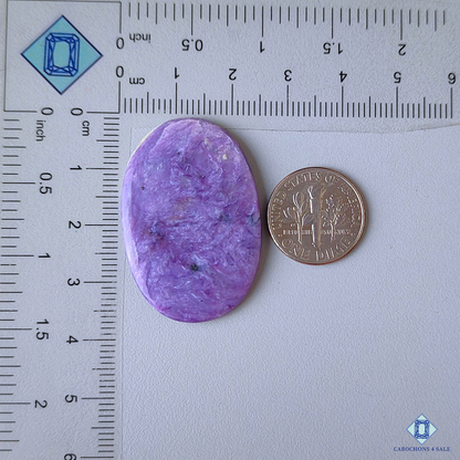 Charoite with Quartz