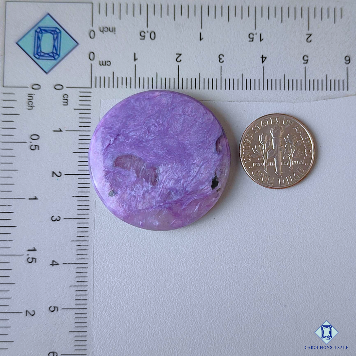 Charoite with Quartz