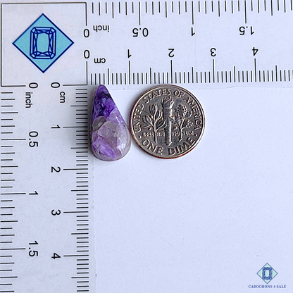 Charoite with Quartz
