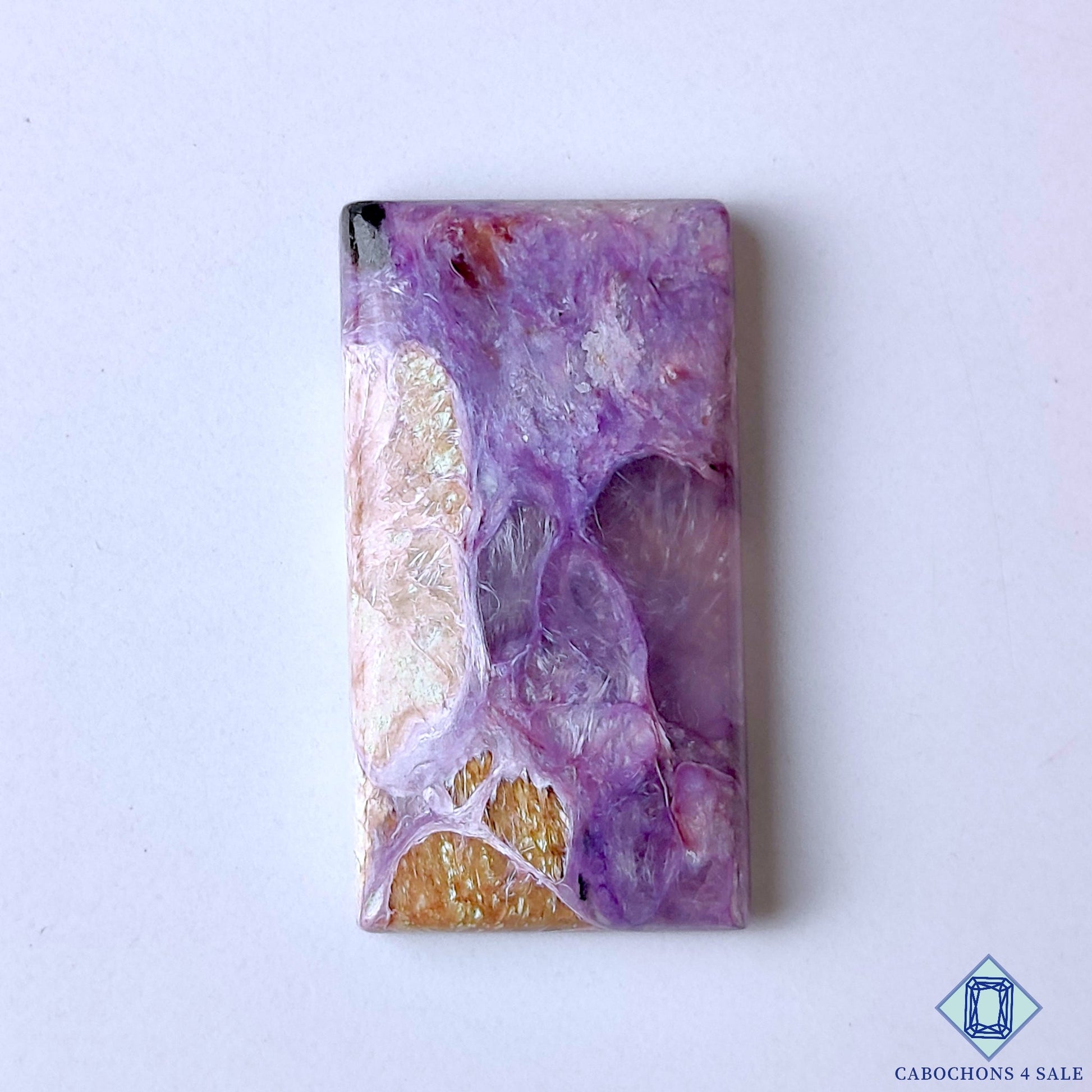 Charoite with Quartz