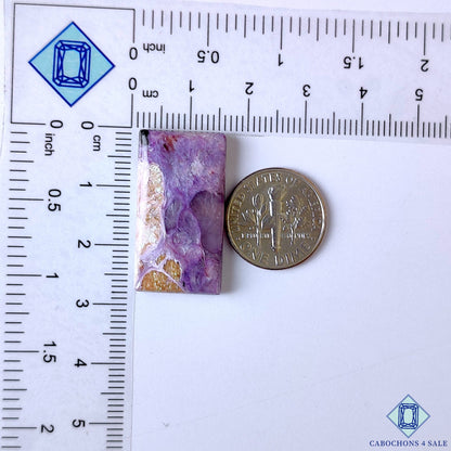 Charoite with Quartz