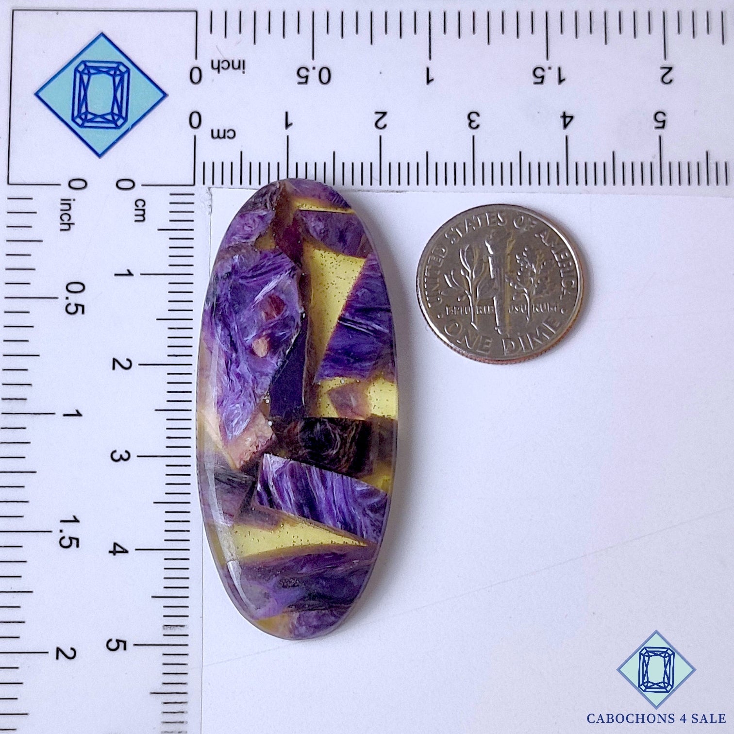Charoite with Quartz