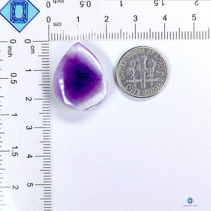 Chevron Amethyst Pear Cabochons