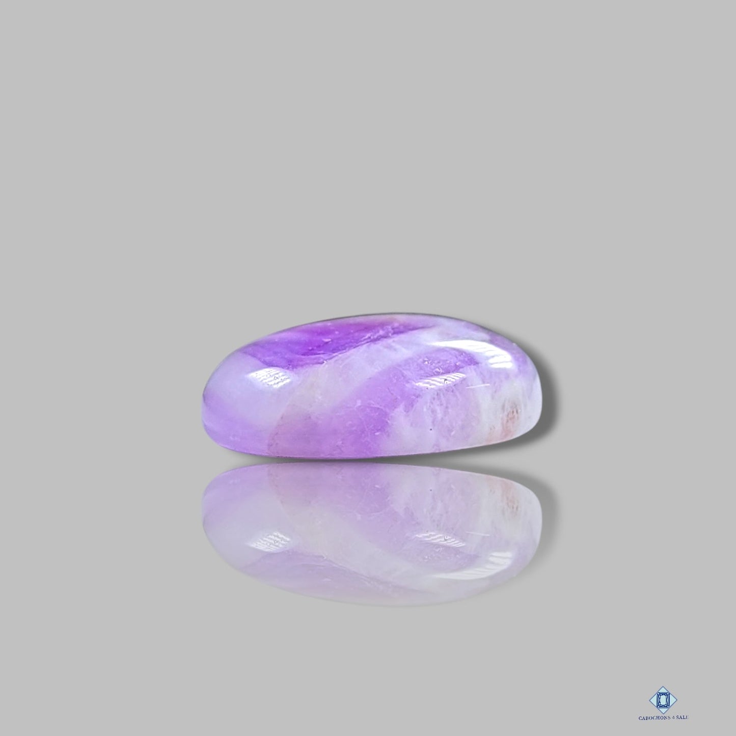 Chevron Amethyst Round Cabochons