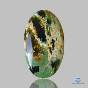 Natural Chrome Chalcedony Gemstone Oval Cabochons 55*33*6mm from Zimbabwe available for sale