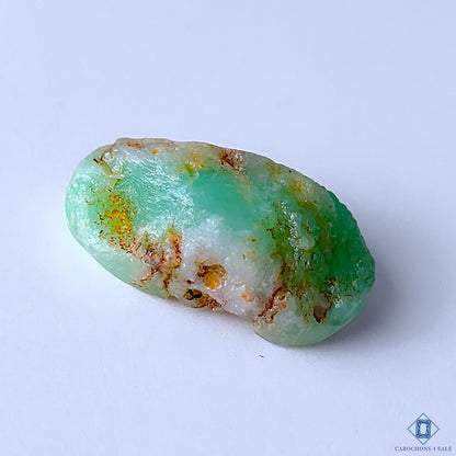 0-Chrysoprase-C4sw22978-3-Oval-Green-mm-Druzy-Opaque-0