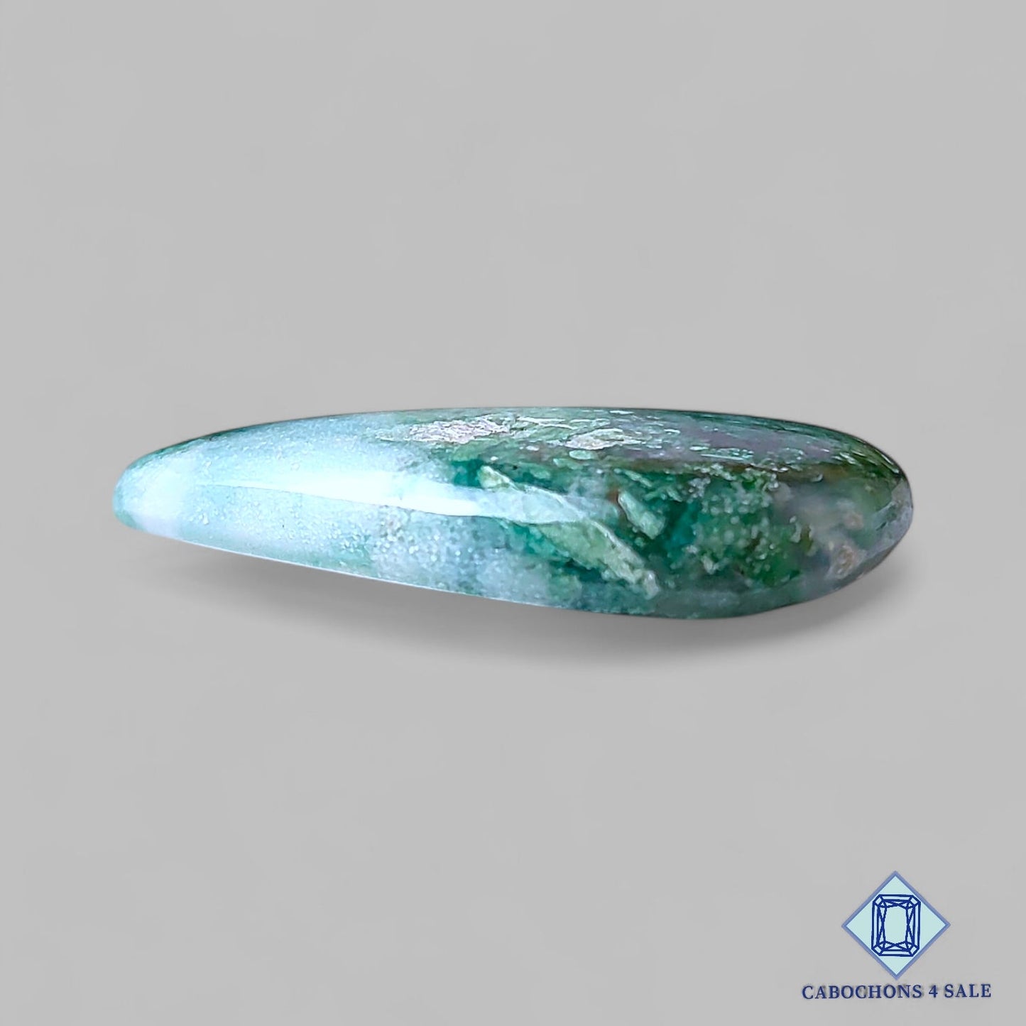 Natural Chrysoprase Gemstone  Pear Cabochons 34*24*6mm from Madagascar  available for sale