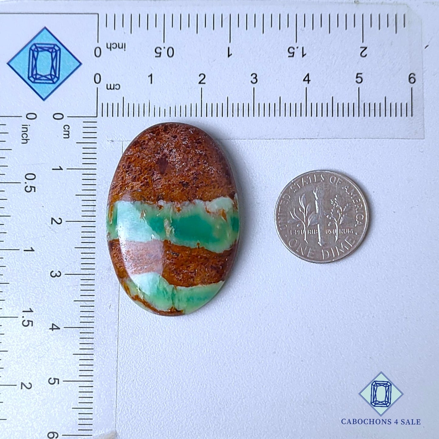 Natural Chrysoprase Gemstone  Oval Cabochons 37*25*7mm from Madagascar  available for sale