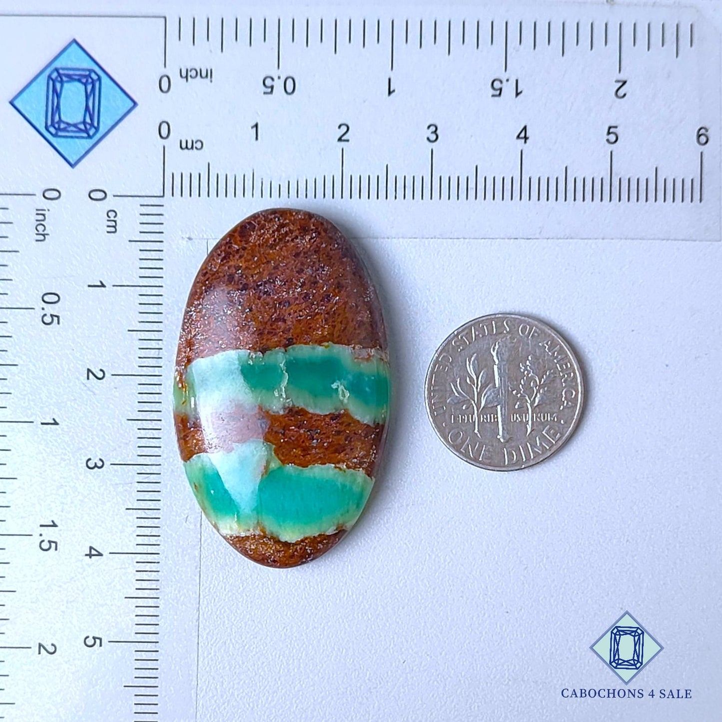 Cabujones ovalados de piedra preciosa de crisoprasa natural de 40 x 24 x 7 mm de Madagascar, disponibles para la venta.