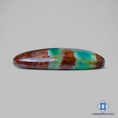 Cabujones ovalados de piedra preciosa de crisoprasa natural de 40 x 24 x 7 mm de Madagascar, disponibles para la venta.