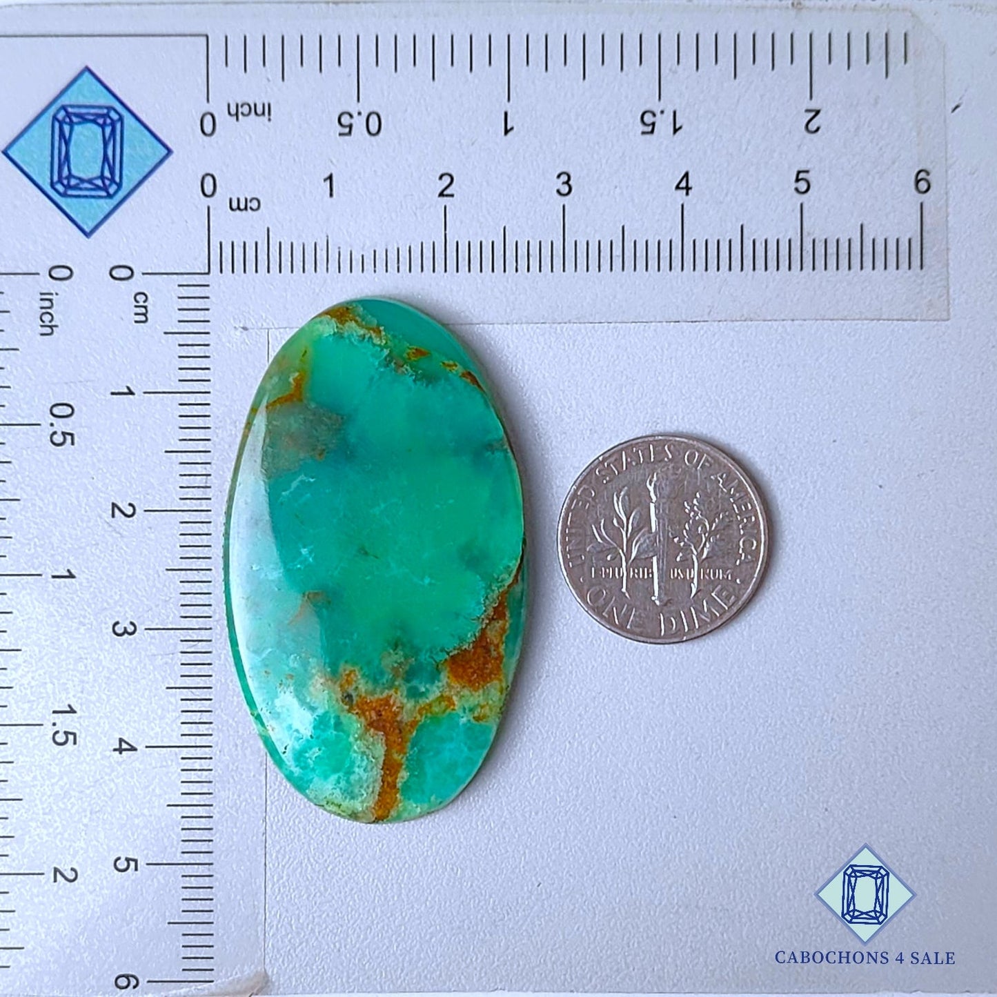 Natural Chrysoprase Gemstone  Oval Cabochons 45*26*4mm from Madagascar  available for sale