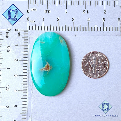 Natural Chrysoprase Gemstone Oval Cabochons 42*25*6mm from Madagascar  available for sale