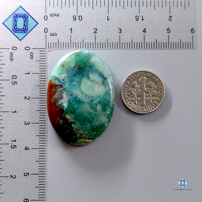 Chrysoprase-oval-Cabochons