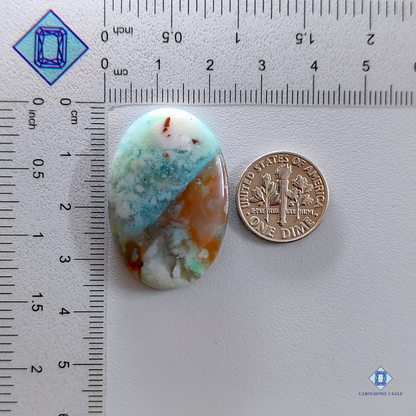 Chrysoprase-oval-Cabochons