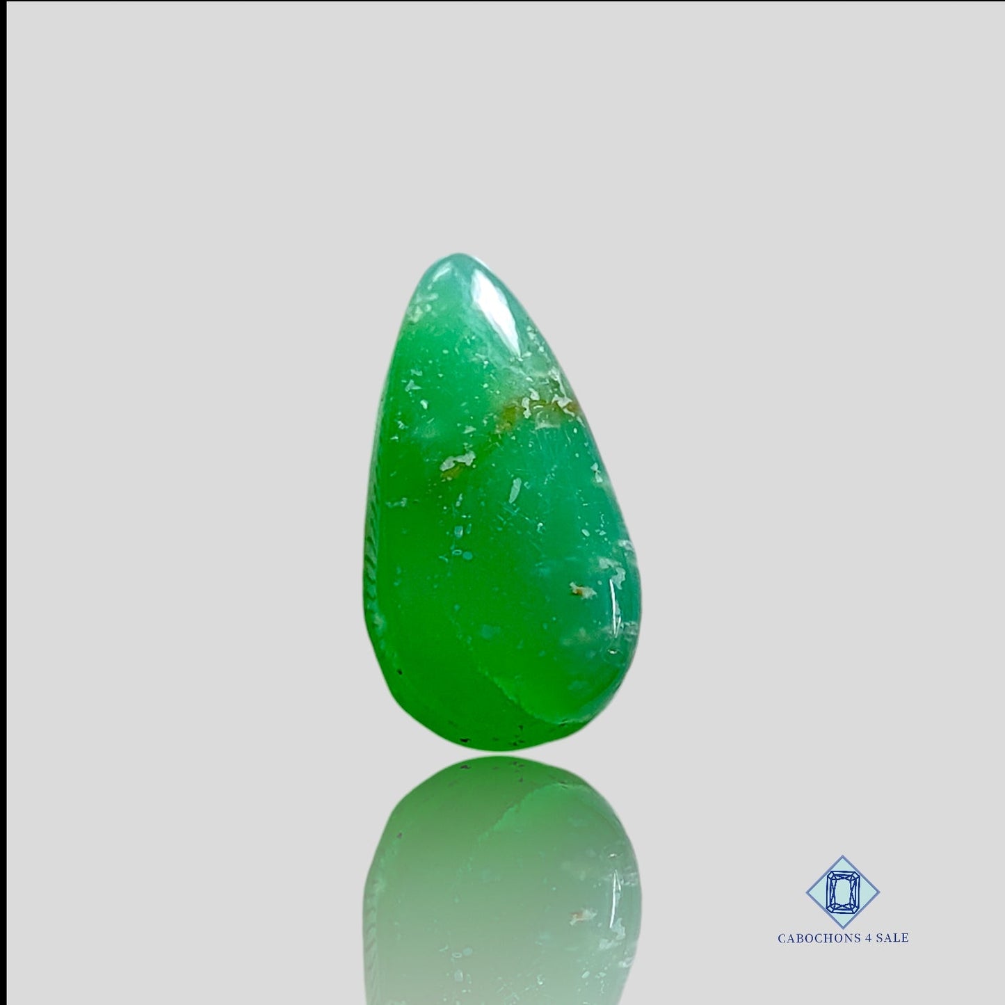 Chrysoprase-pear-Cabochons