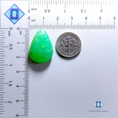 Chrysoprase-pear-Cabochons