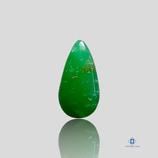 Chrysoprase-c4sw1769-pear-Green-Cabochons