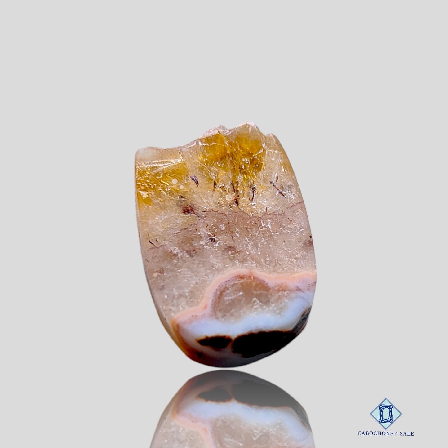 Citrin Slice-Fancy-Druzy