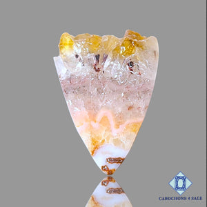 Natural Citrine Gemstone Fancy Druzy 26*18*5mm from Brazil available for sale