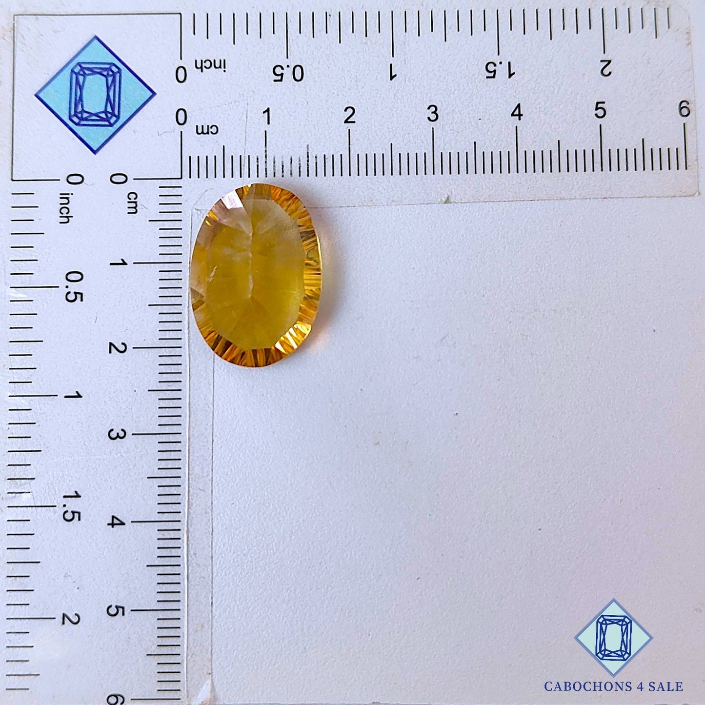 Natural Citrine Gemstone  Oval Faceted Cut 21*15*9mm from  available for sale