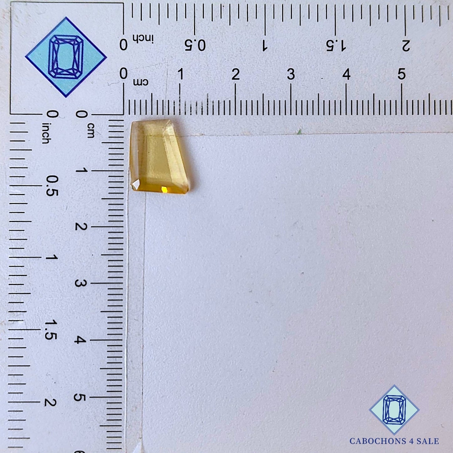 Natural Citrine Gemstone  Fancy Faceted Cut 13*10*2mm from  available for sale