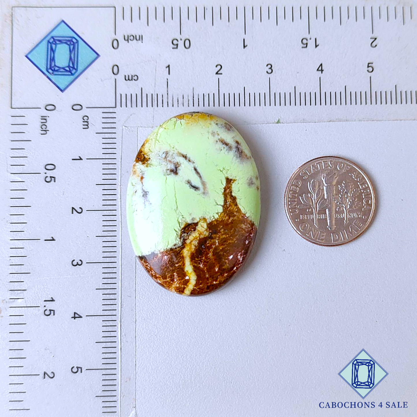 Citron Chrysoprase Oval Cabochons