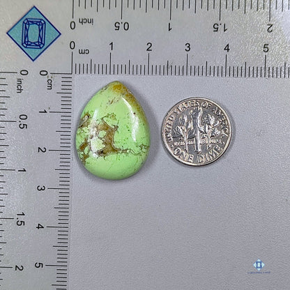 Citron Chrysoprase Pear Cabochons