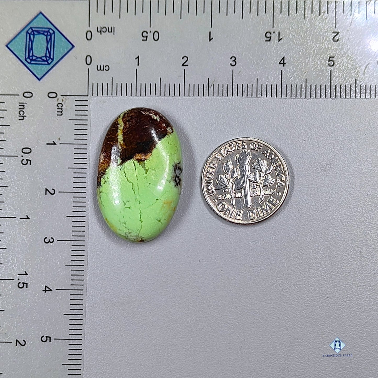 Citron Chrysoprase Oval Cabochons