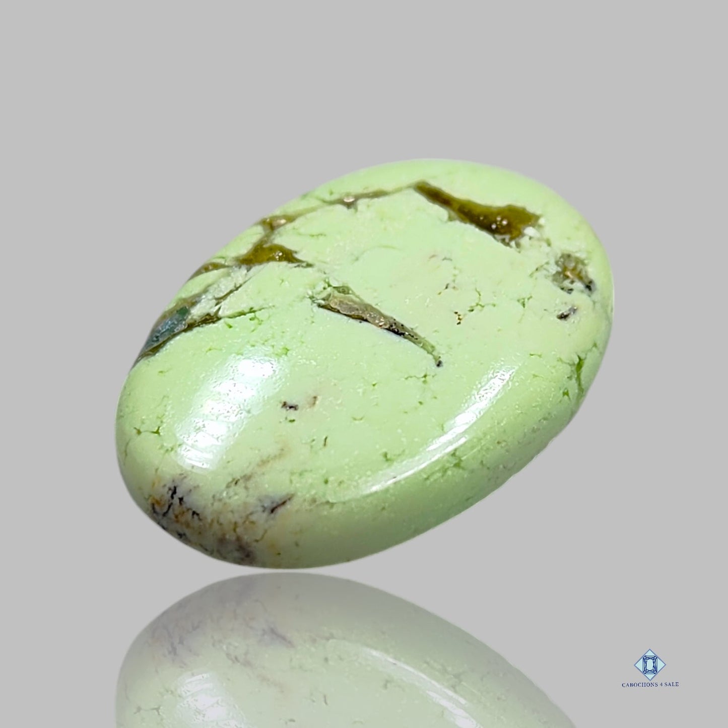 Citron Chrysoprase Oval Cabochons