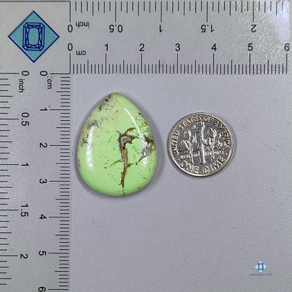 Citron Chrysoprase Pear Cabochons