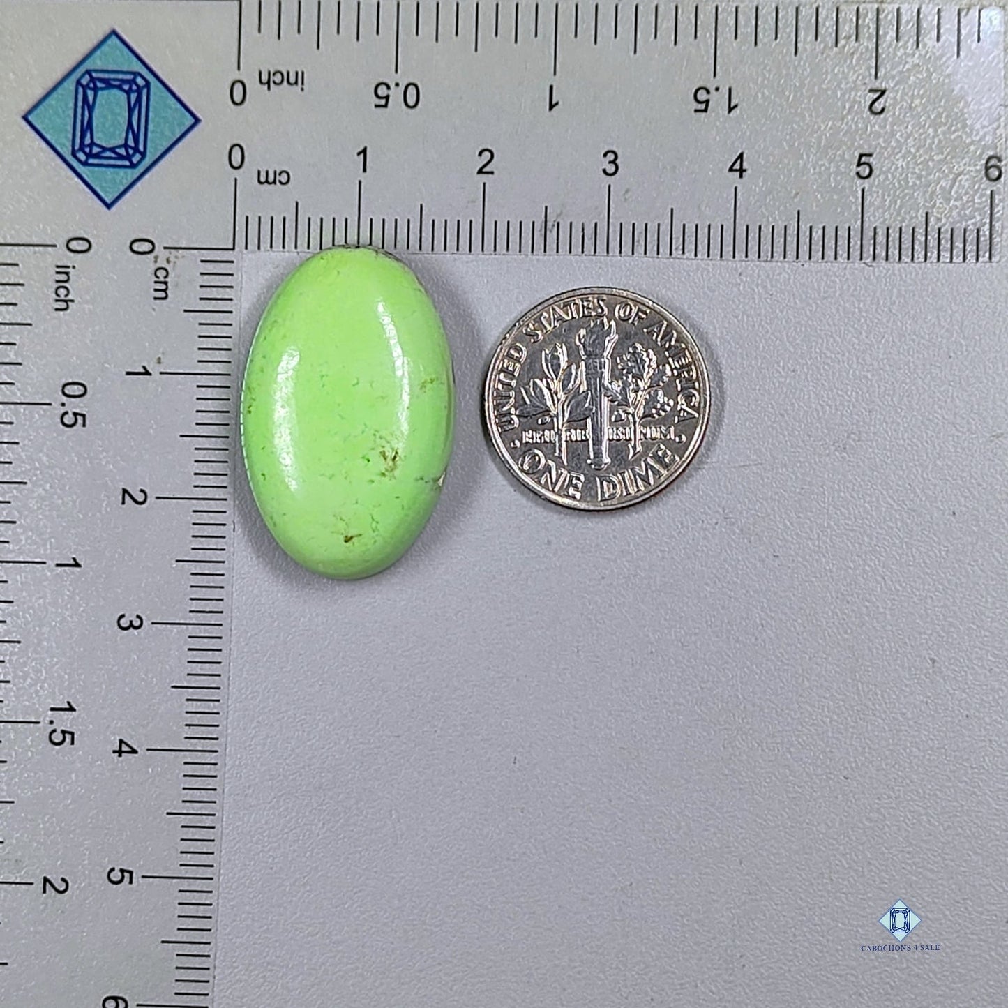 Citron Chrysoprase Oval Cabochons