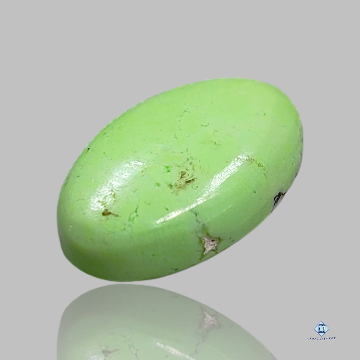 Citron Chrysoprase Oval Cabochons