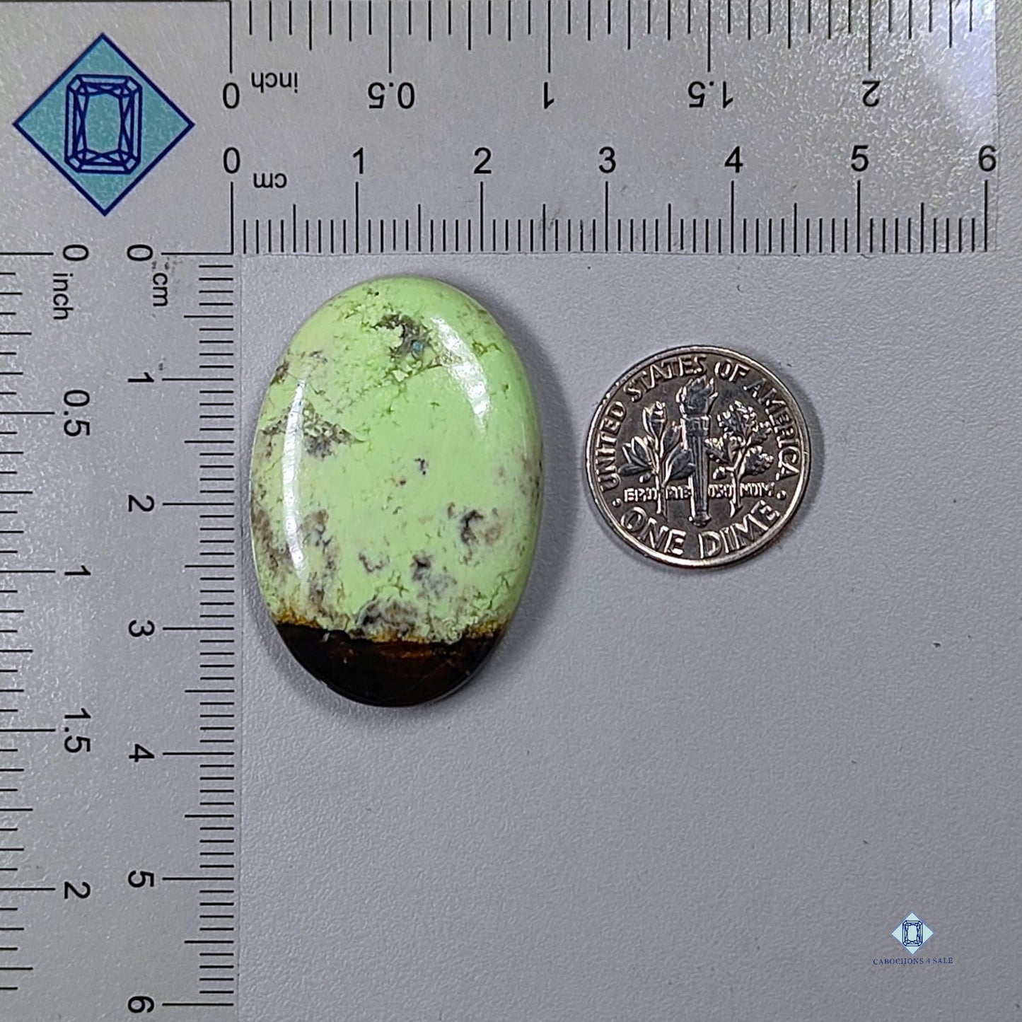 Citron Chrysoprase Oval Cabochons