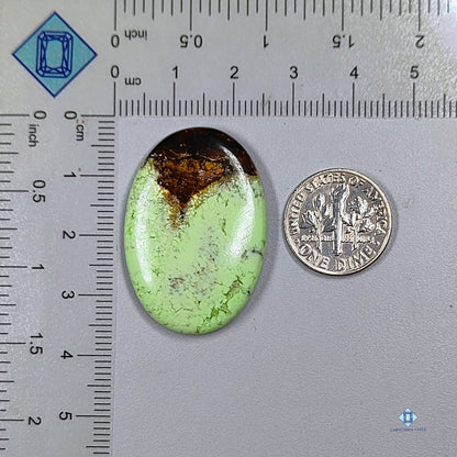 Citron Chrysoprase Oval Cabochons