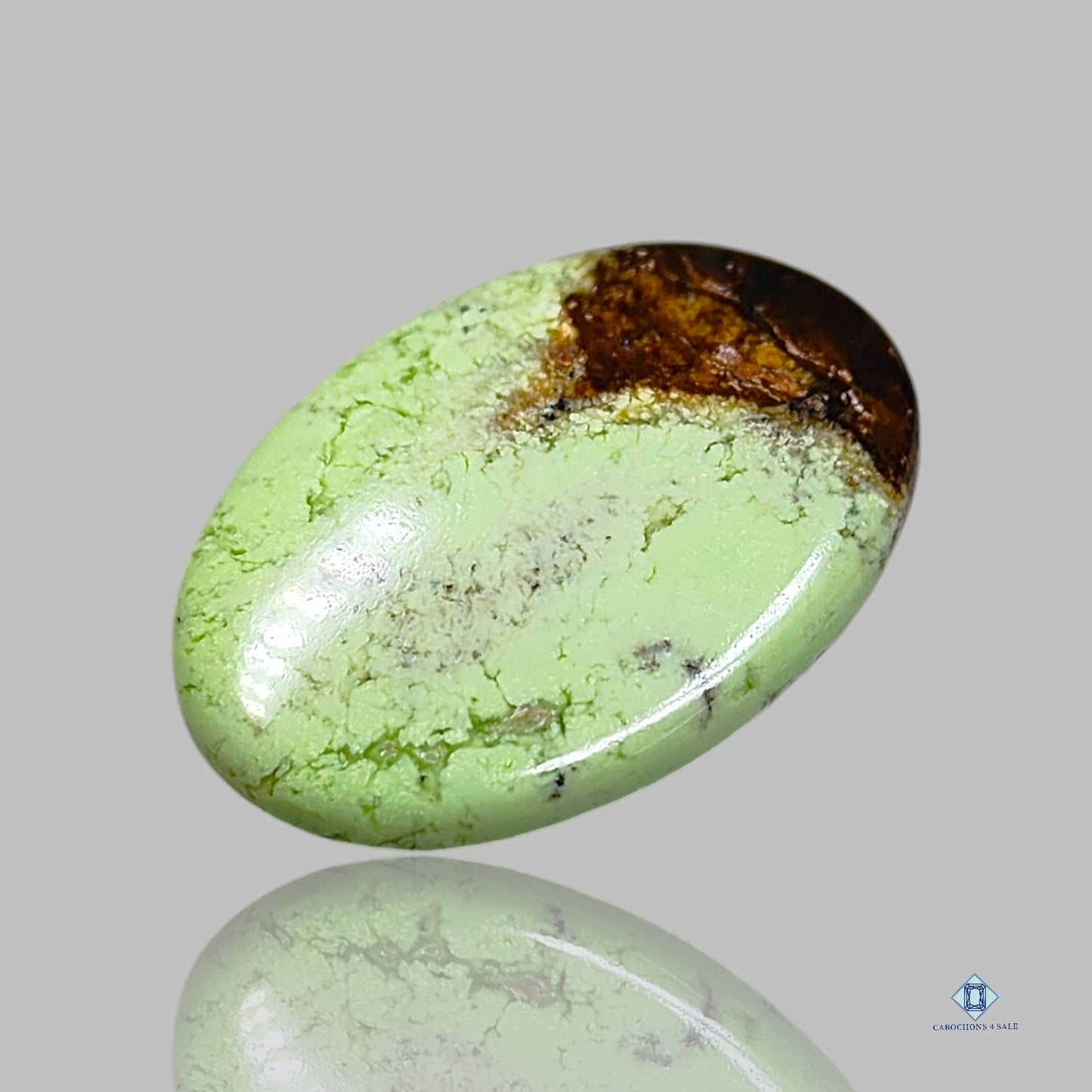 Citron Chrysoprase Oval Cabochons