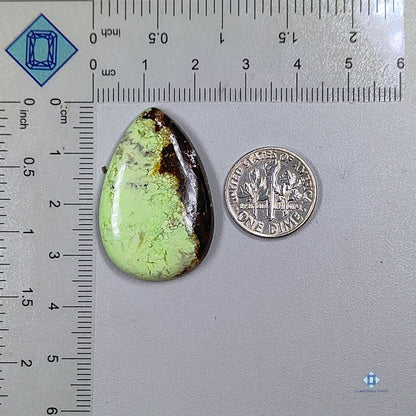 Citron Chrysoprase Pear Cabochons