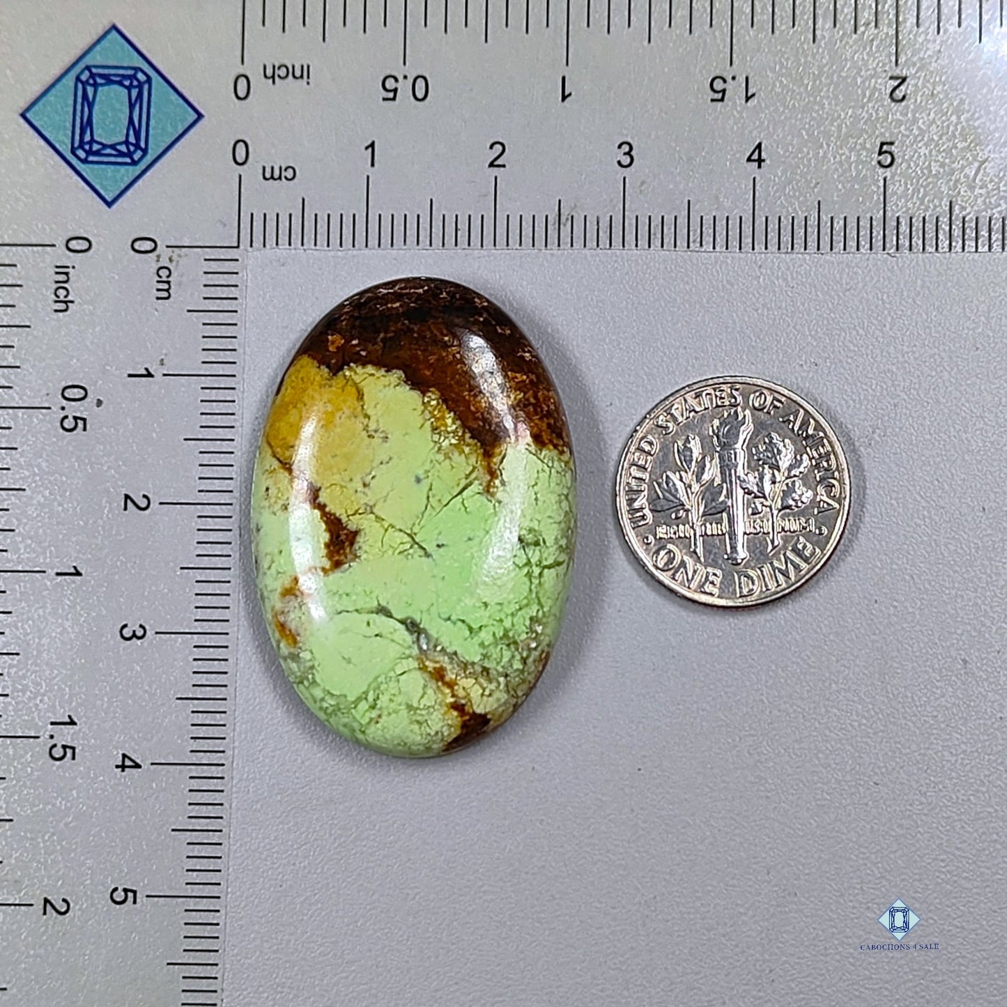 Citron Chrysoprase Oval Cabochons