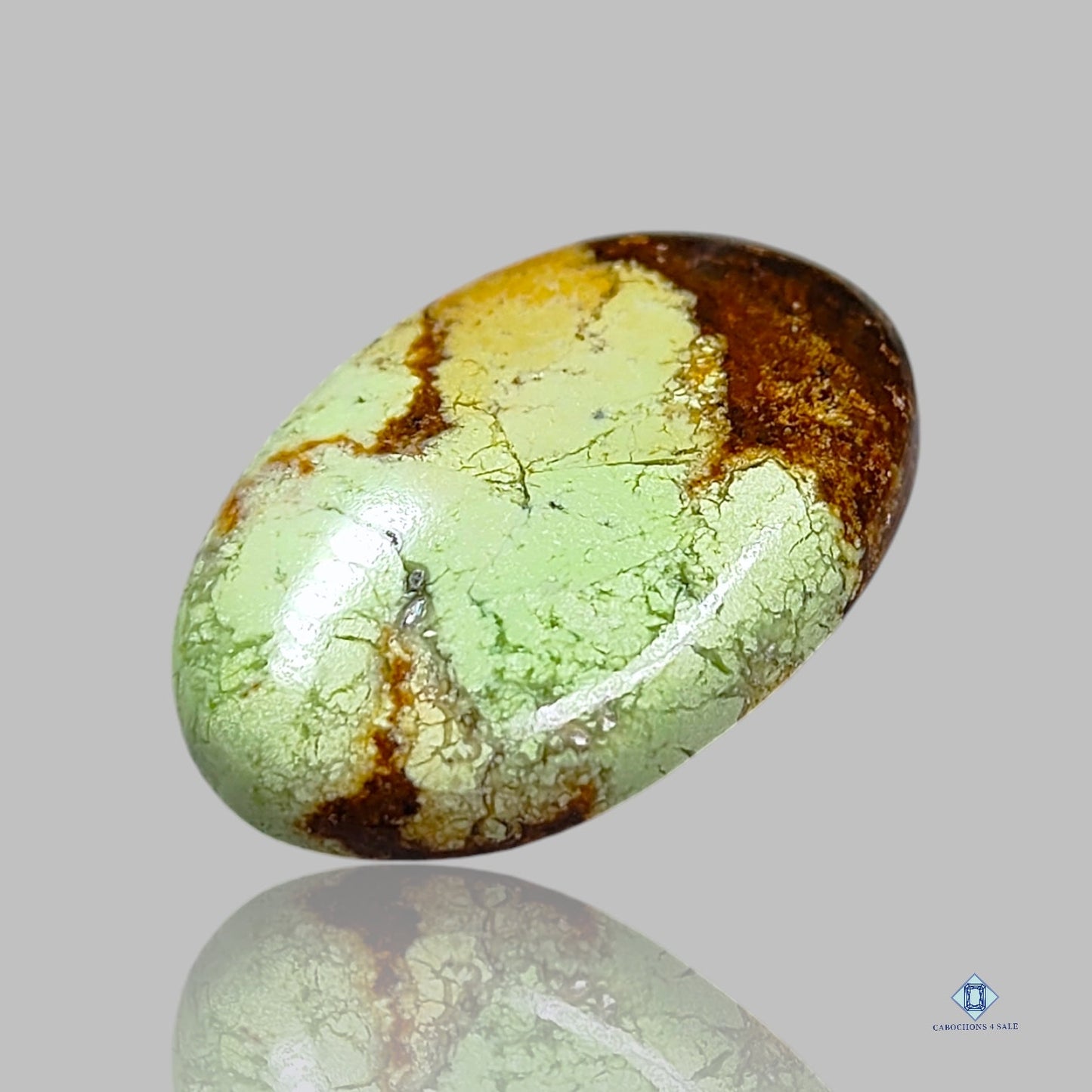 Citron Chrysoprase Oval Cabochons