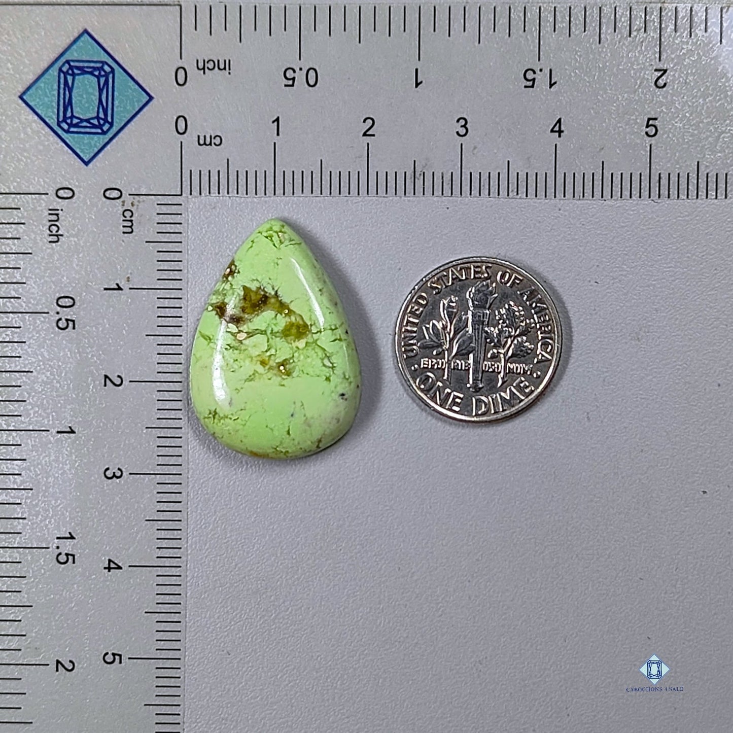 Citron Chrysoprase Pear Cabochons