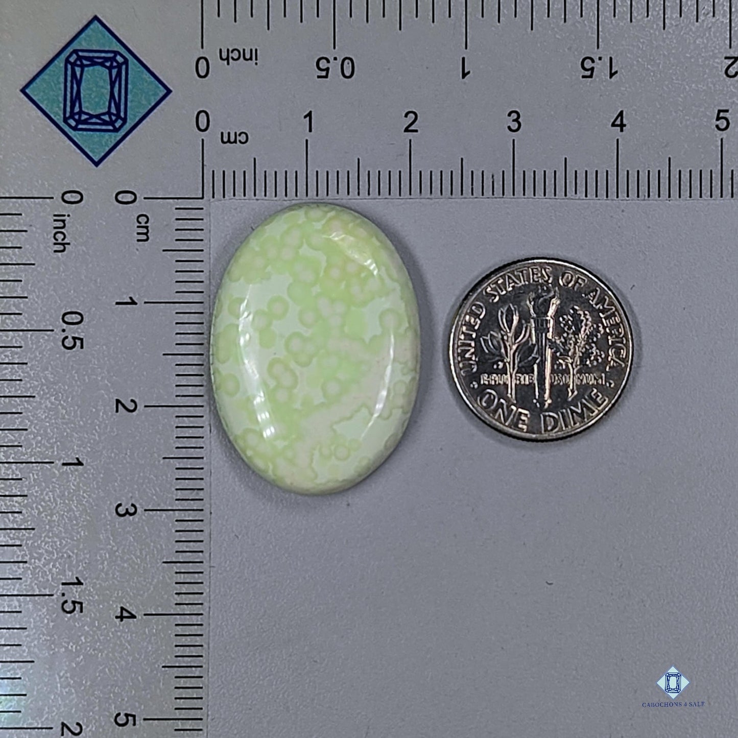 Citron Chrysoprase Oval Cabochons