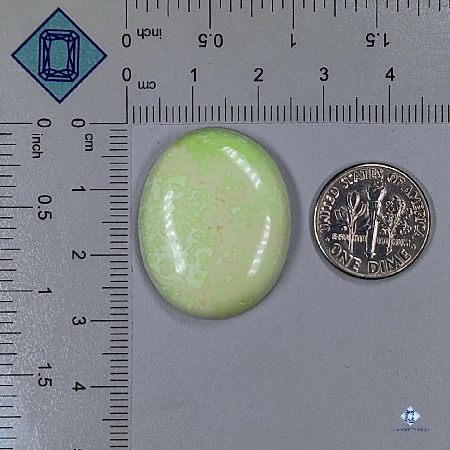 Citron Chrysoprase Oval Cabochons