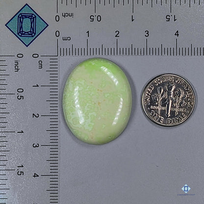 Citron Chrysoprase Oval Cabochons