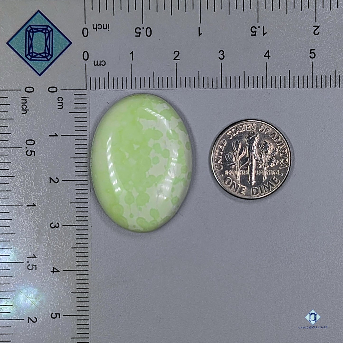 Citron Chrysoprase Oval Cabochons