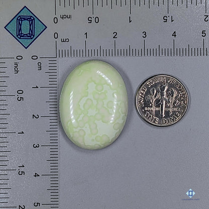 Citron Chrysoprase Oval Cabochons