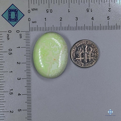 Citron Chrysoprase Oval Cabochons